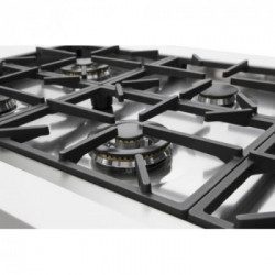 Foster 7639 000 - Piano Cottura a Gas Foster Milano Sopratop o Filotop, Inox spazzolato, 115.4x56 cm