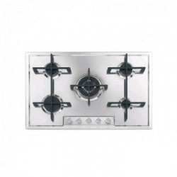 Foster 7067 062 - Piano Cottura Veronika Sopratop, Inox spazzolato, 76x50 cm 