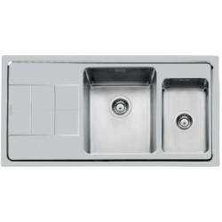 Foster 2297 051 - Lavello KE Sopratop, Vasche a Destra, Inox spazzolato, 98.3x51.3 cm