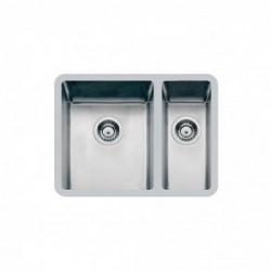 Foster 2201 851 - Lavello KE Sottotop, vasche a DX, Inox spazzolato, 58.5x44 cm