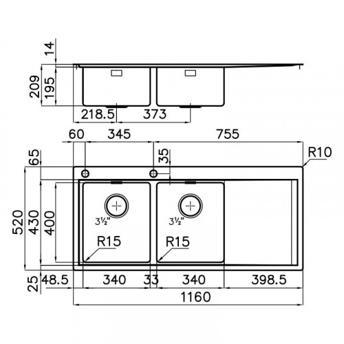 Foster 1252 052 - Lavello Master Sopratop o...
