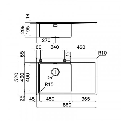 Foster 1250 052 - Lavello Master Sopratop o...