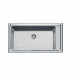 Foster 2287 050 - Lavello KE Sopratop, Inox spazzolato, 87.3x51.3 cm