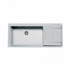 Foster 2211 051 - Lavello KE Sopratop, vasca a DX, Inox spazzolato, 117.3x51.3 cm