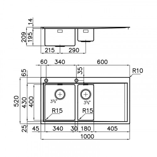 Foster 1251 051 - Lavello Master Sopratop o...