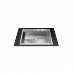 Foster 1025 050 - Lavello Milano Sopratop, 1 Vasca, 84.6x56 cm, Acciaio Inossidabile