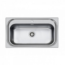 Foster 1180 150 - Lavello Monovasca S1000 Semifilo, 1 Vasca, 86.5 x 50.5 cm, Acciaio Inox 