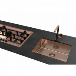 Foster 2155 858 - Lavello KE Sottotop, 1 Vasca, 54 x 44 cm, Copper