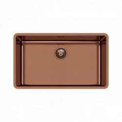 Foster 2157 858 - Lavello KE Sottotop, 1 Vasca, 75 x 44 cm, Copper