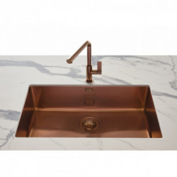 Foster 2156 858 - Lavello KE Sottotop, 1 Vasca, 44 x 44 cm, Copper