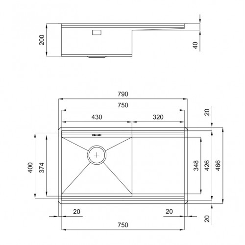 Foster 1040 852 - Lavello Milanello Workstation...