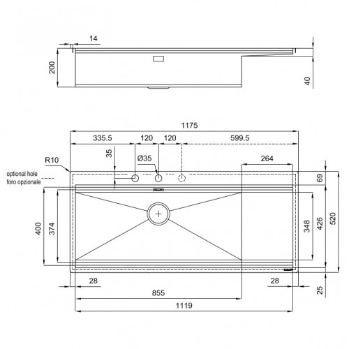 Foster 1043 052 - Lavello Milanello Workstation...