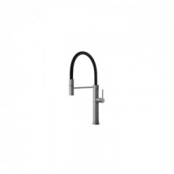 Foster 8424 100 - Miscelatore Skin con Canna Girevole e Snodabile, Inox Satinato