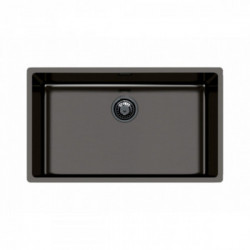 Foster 2157 056 - Lavello KE Filotop, 1 Vasca, 75 x 44 cm, Gun Metal