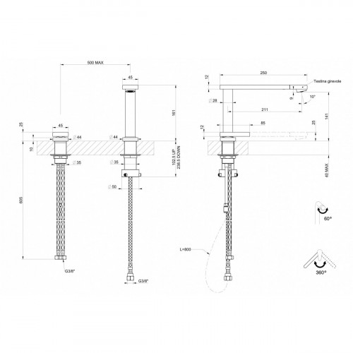 Foster 8499 000 - Miscelatore Eclipse, con...