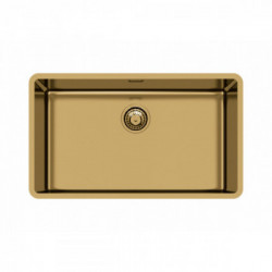 Foster 2157 889 - Lavello KE - R15 Vintage Sottotop, 1 Vasca, 75 x 44 cm, Gold