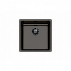 Foster 2156 886 - Lavello KE - R15 Vintage Sottotop, 1 Vasca, 44 x 44 cm, Gun Metal