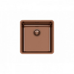 Foster 2156 888 - Lavello KE - R15 Sottotop, 1 Vasca, 44 x 44 cm, Copper