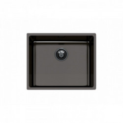 Foster 2155 886 - Lavello KE - R15 Vintage Sottotop, 1 Vasca, 54 x 44 cm, Gun Metal