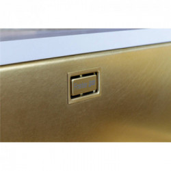 Foster 2155 889 - Lavello KE - R15 Vintage Sottotop, 1 Vasca, 54 x 44 cm, Gold