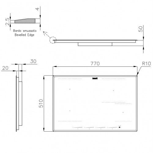 Foster 7382 645 - Piano Cottura a Induzione, 4...