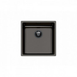 Foster 2156 086 - Lavello KE - R15 Vintage Filotop, 1 Vasca, 44 x 44 cm, Gun Metal