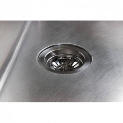 Foster 2264 080 - Lavello KE Vintage Filotop, 1 Vasca, 51 x 52 cm, Acciaio Inox 