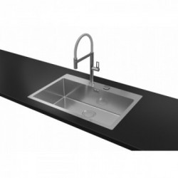 Foster 3363 050 - Lavello Filotop S4001, 1 Vasca, 46 x 52 cm, Acciaio Inox 