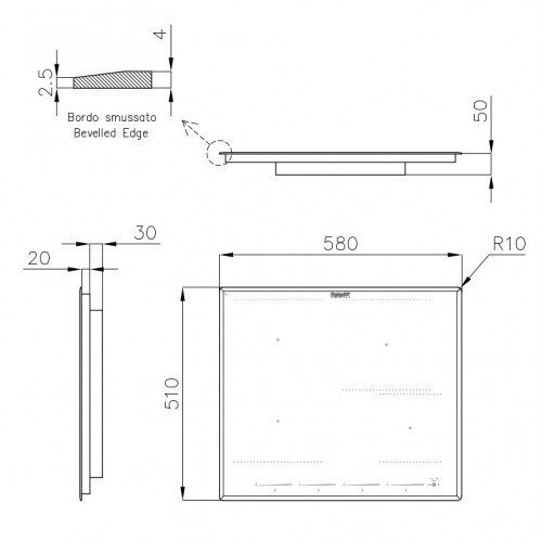 Foster 7381 245 - Piano Cottura a Induzione, 4...
