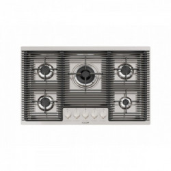Foster 7682 000 - Piani Cottura a Gas, 5 Fuochi, 83 cm, Acciaio Inox