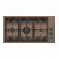 Foster 7680 008 - Piano Cottura Milanello a Gas, 3 Fuchi, 87 cm, Copper