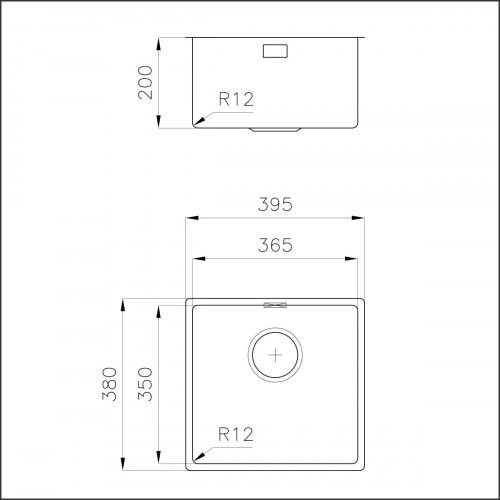 Foster 3136 850 - Lavello Serie 35, Sottotop,...