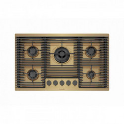 Foster 7682 009 - Piano Cottura Milanello a Gas, 5 Fuochi, 80 cm, Gold