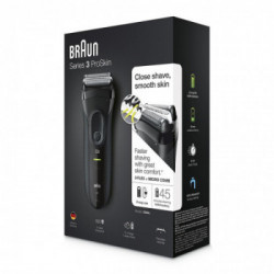 Braun 3020S Series 3 ProSkin - Rasoio Ricaricabile e A Rete, 3 Lamine, 45 min
