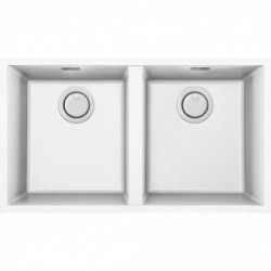 Elleci LKQ35096BIN - Lavello integra 350, 76x43,5, 2V, white installazione
