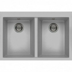 Elleci LMQ34079BTP - Lavello quadra 340, 80X53, 2V, aluminium con