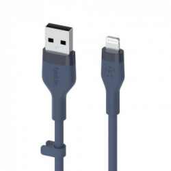 Belkin Cbl Siicone USB-A LTG 2M bleu cavo USB USB A USB C/Lightning Blu