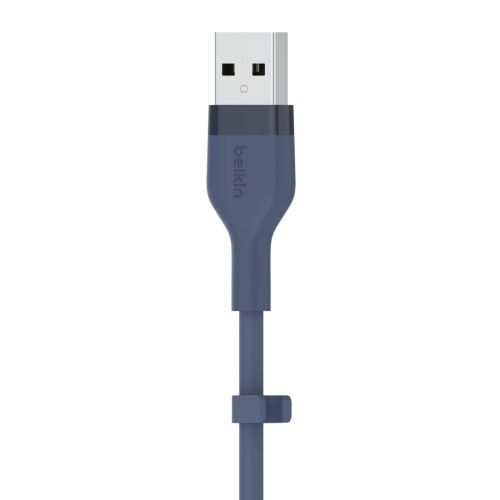 Belkin Cbl Siicone USB-A LTG 2M bleu cavo USB...
