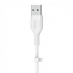 Belkin Cbl Scicone USB-A LTG 2M blc cavo USB USB A USB C/Lightning Bianco