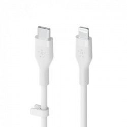 Belkin Cbl Silicone USB-C LTG 3M blc cavo USB USB C USB C/Lightning Bianco