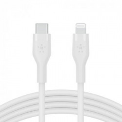 Belkin Cbl Silicone USB-C LTG 3M blc cavo USB USB C USB C/Lightning Bianco