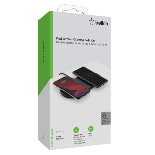 Belkin Tappetino di Ricarica Wireless Doppio 2...