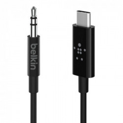 Belkin RockStar™ 3.5mm Audio Cable with USB-C™ Connector cavo audio USB C Nero