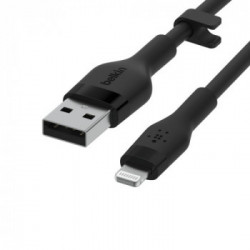 Belkin Cbl Silicqe USB-A LTG 2M noir cavo USB USB A USB C/Lightning Nero