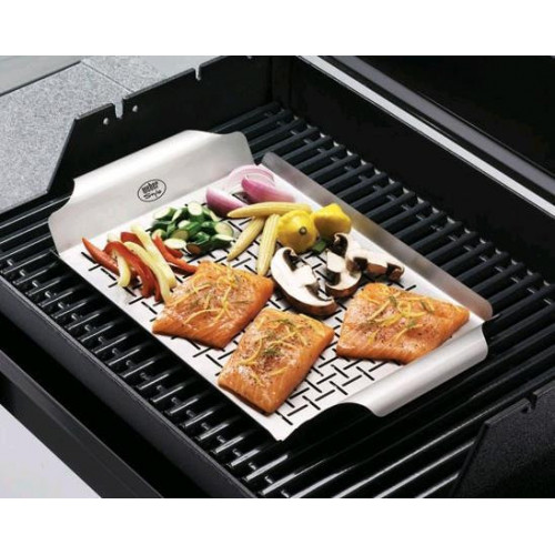 Weber 6435 - Piatto di Cottura Deluxe, Acciaio...