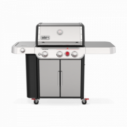 Weber Genesis S-335 - Barbecue a Gas, 3 Bruciatori, Modello 35400029, Stainless Steel