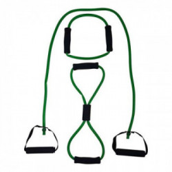 TUNTURI TUBING SET W/GRIP MEDIUM GREEN