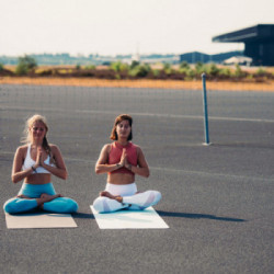 Tunturi 14TUSYO031 tappetino da yoga Elastomero Termoplastico (TPE) Antracite, Nero