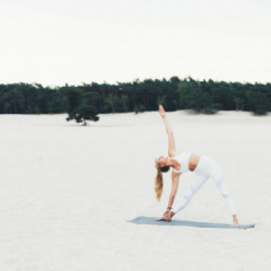 Tunturi 14TUSYO031 tappetino da yoga Elastomero Termoplastico (TPE) Antracite, Nero