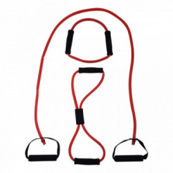 TUNTURI TUBING SET WITH GRIP HEAVY RED
